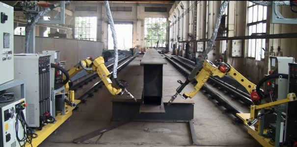 钢结构机器人焊接线